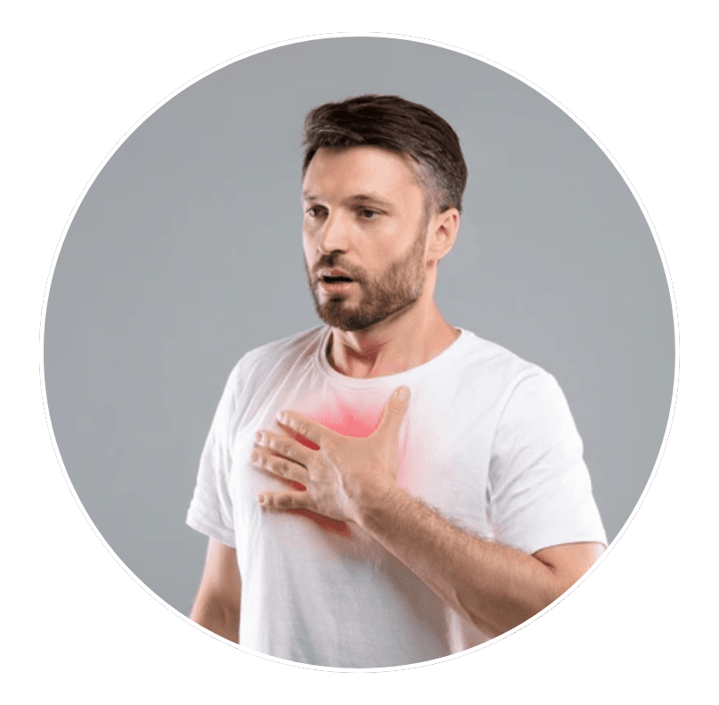 chest or back pain